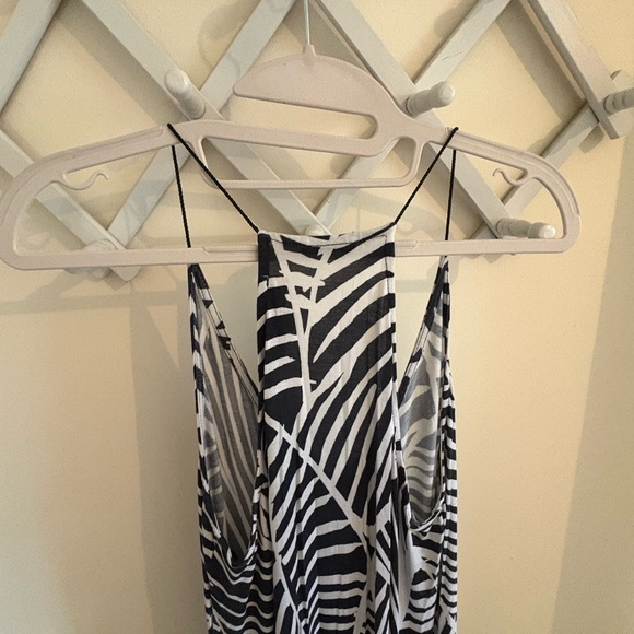 LOFT Black and White Sleeveless Maxi - Picture 4 of 4
